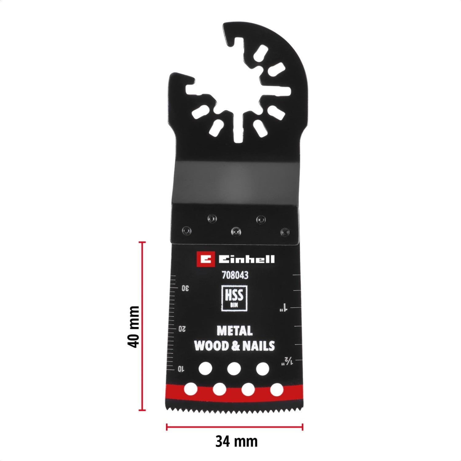 Einhell Lama Per Sega A Immersione Bimetallo 708043 - 34 Mm, Profondità 40 Mm, Finitura PTFE, Metallo E Legno