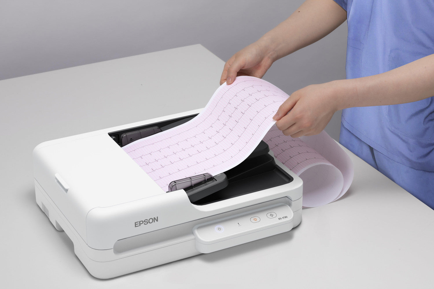 Epson WorkForce DS-1730 Scanner a piano e ADF 1200 x 1200 DPI A4 Nero, Bianco