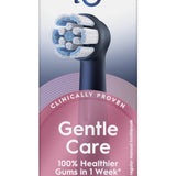 Oral-B Testine di Ricambio iO Series Gentle Care Black, testine rotonde di ricambio originali, setole angolate per una rimozione più profonda della placca, testina più morbida, adatte a gengive sensibili, 3