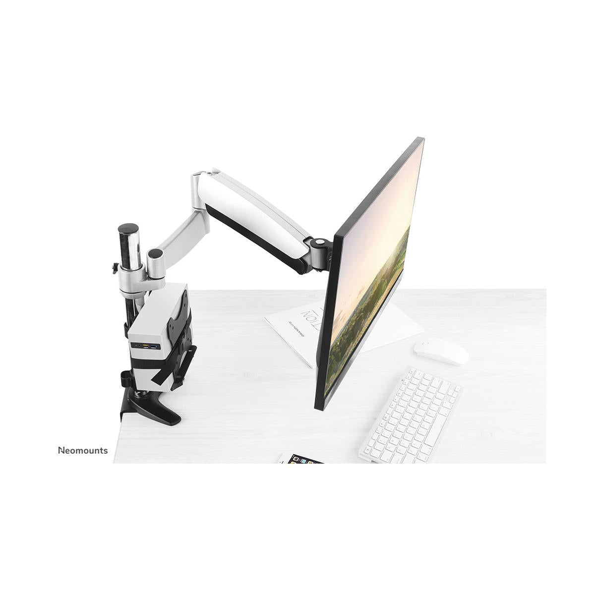 Neomounts NM-TC100BLACK supporto per CPU Supporto per CPU montata su supporto monitor Nero