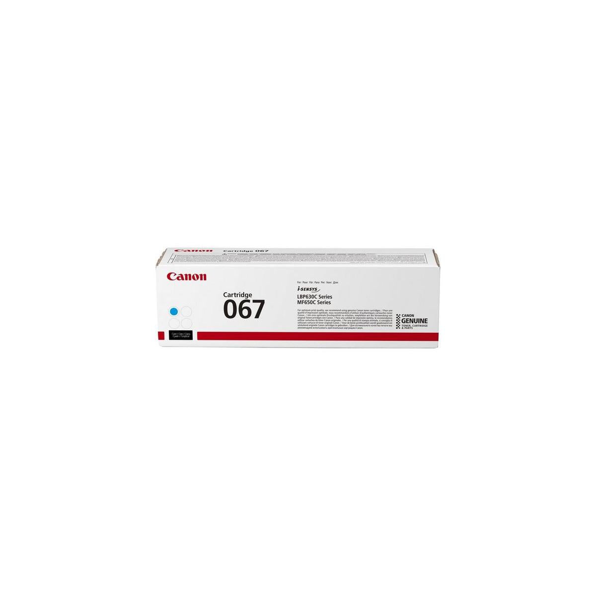 Canon 067 cartuccia toner 1 pz Originale Ciano