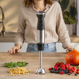 Moulinex DD6718 frullatore Frullatore ad immersione 1000 W Nero, Acciaio inox