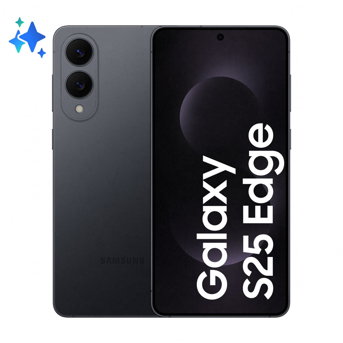 Samsung Galaxy S25 Edge, Smartphone AI, Display 6.7pollici QHD Dynamic AMOLED 2X, Fotocamera 200MP, RAM 12GB, 256GB, 3.900 mAh, Titanium Jetblack