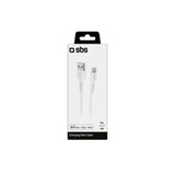 SBS TECABLEUSBIP5289W cavo Lightning 2 m Bianco