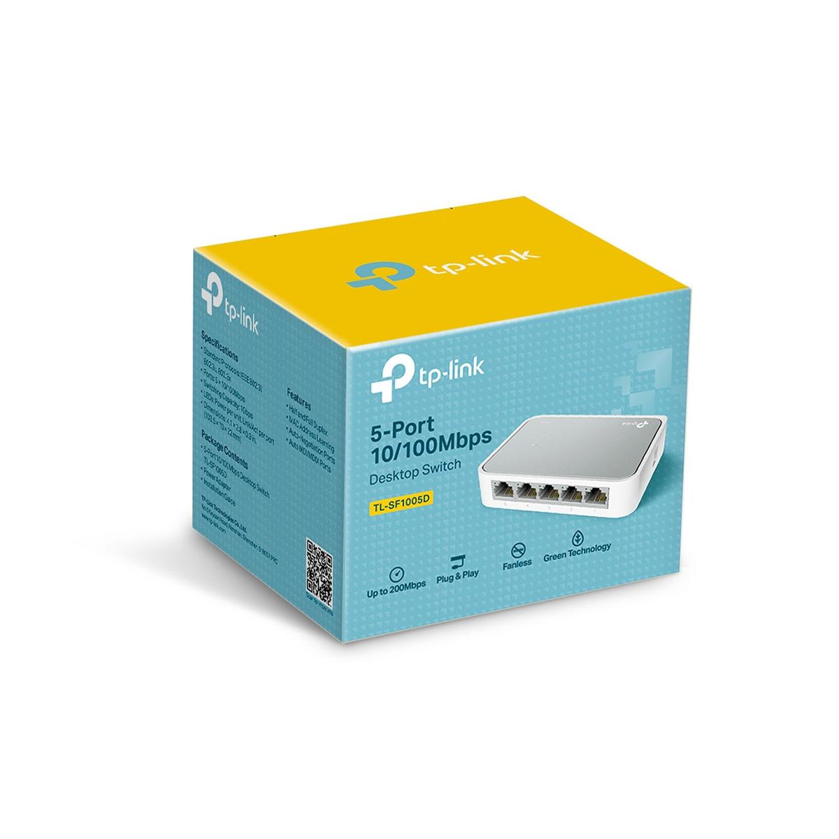 TP-Link TPLTLSF1005D Switch 5 Port 10 100 Bianco