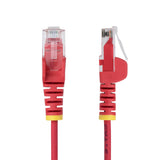 StarTech.com Cavo Ethernet CAT6 Rosso da 1m; Patch UTP con Plug RJ45 Antigroviglio e Rilievi di Trazione, Cavo Lan Slim in Rame Puro 28AWG, Sottoposto a test Fluke