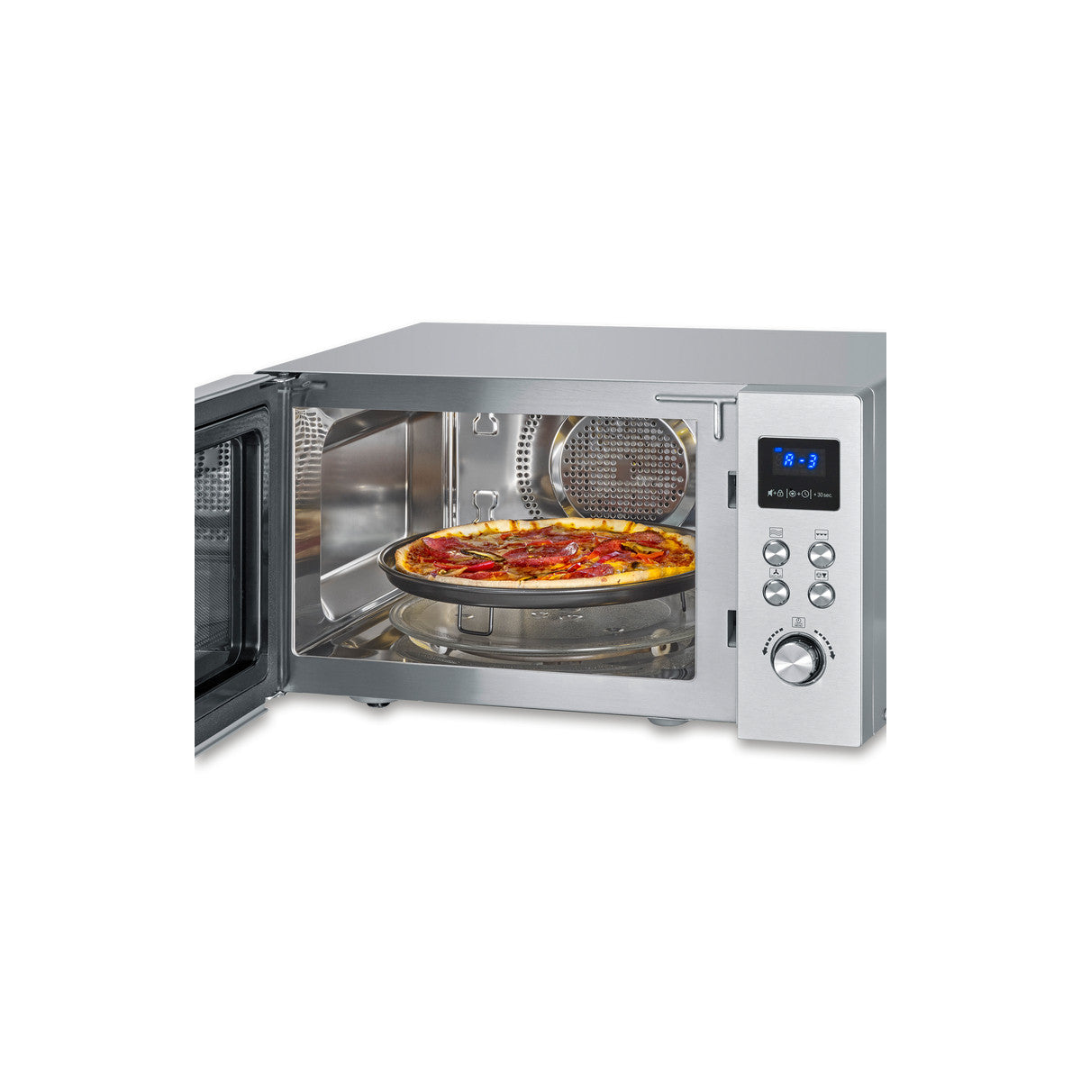 Severin MW 7918 forno a microonde Argento Microonde combinato Superficie piana 25 L 900 W