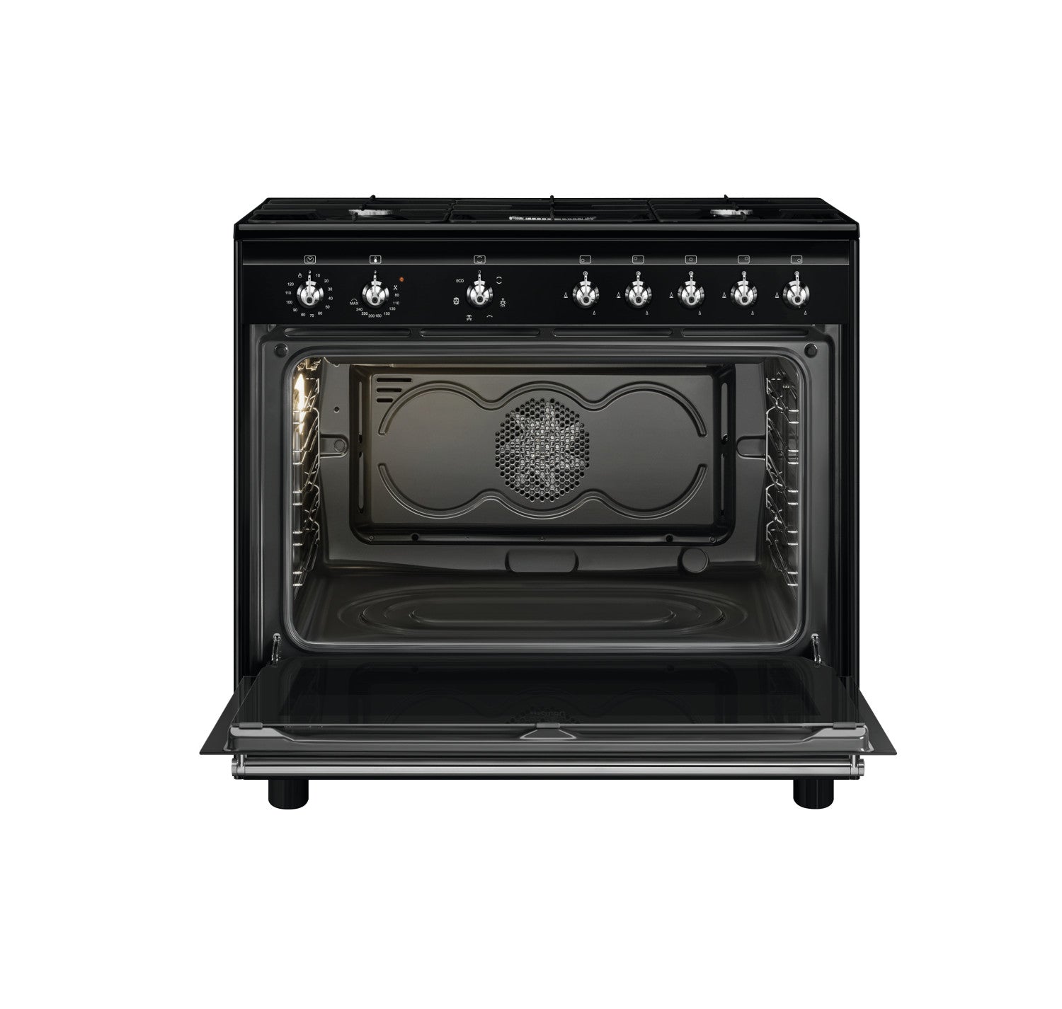 Smeg Concert CX91GMBL cucina Cucina freestanding Elettrico Gas Nero A