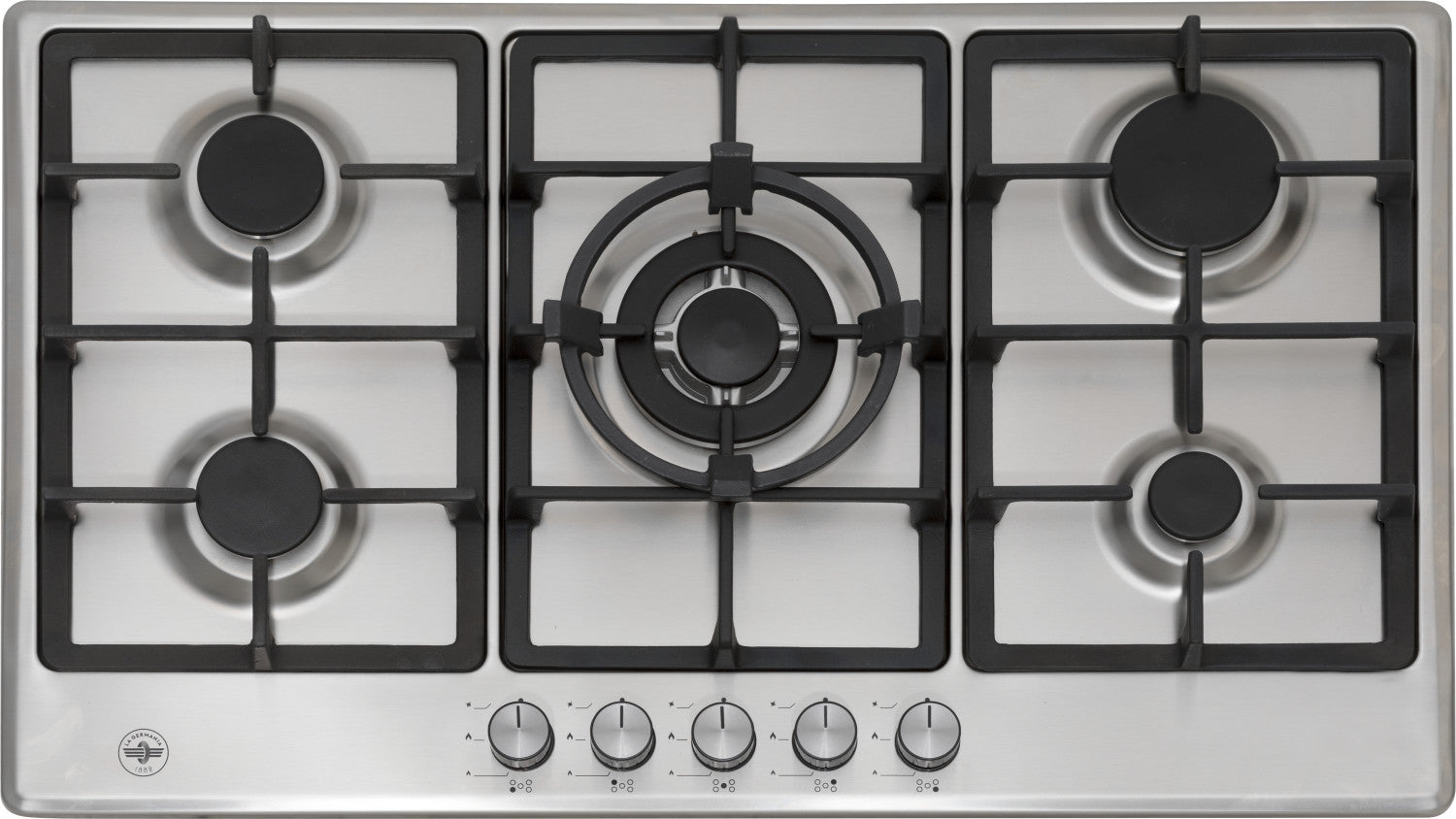 Bertazzoni La Germania P905CLAGXV piano cottura Acciaio inox Da incasso 90 cm Gas 5 Fornelli