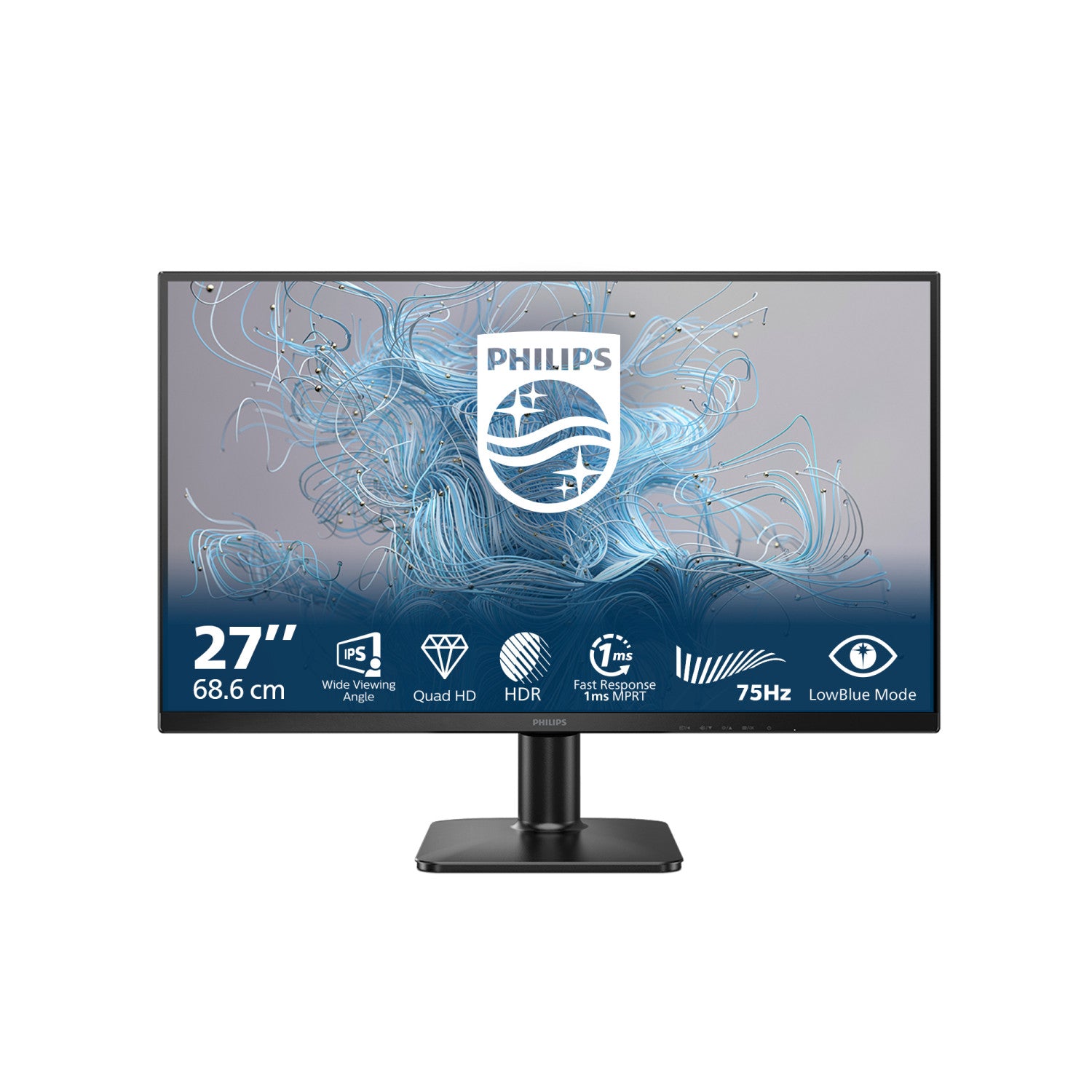 Philips Serie 1000 27E2N1500L/00 Monitor PC 68,6 cm (27 pollici) 2560 x 1440 Pixel Quad HD LED Nero
