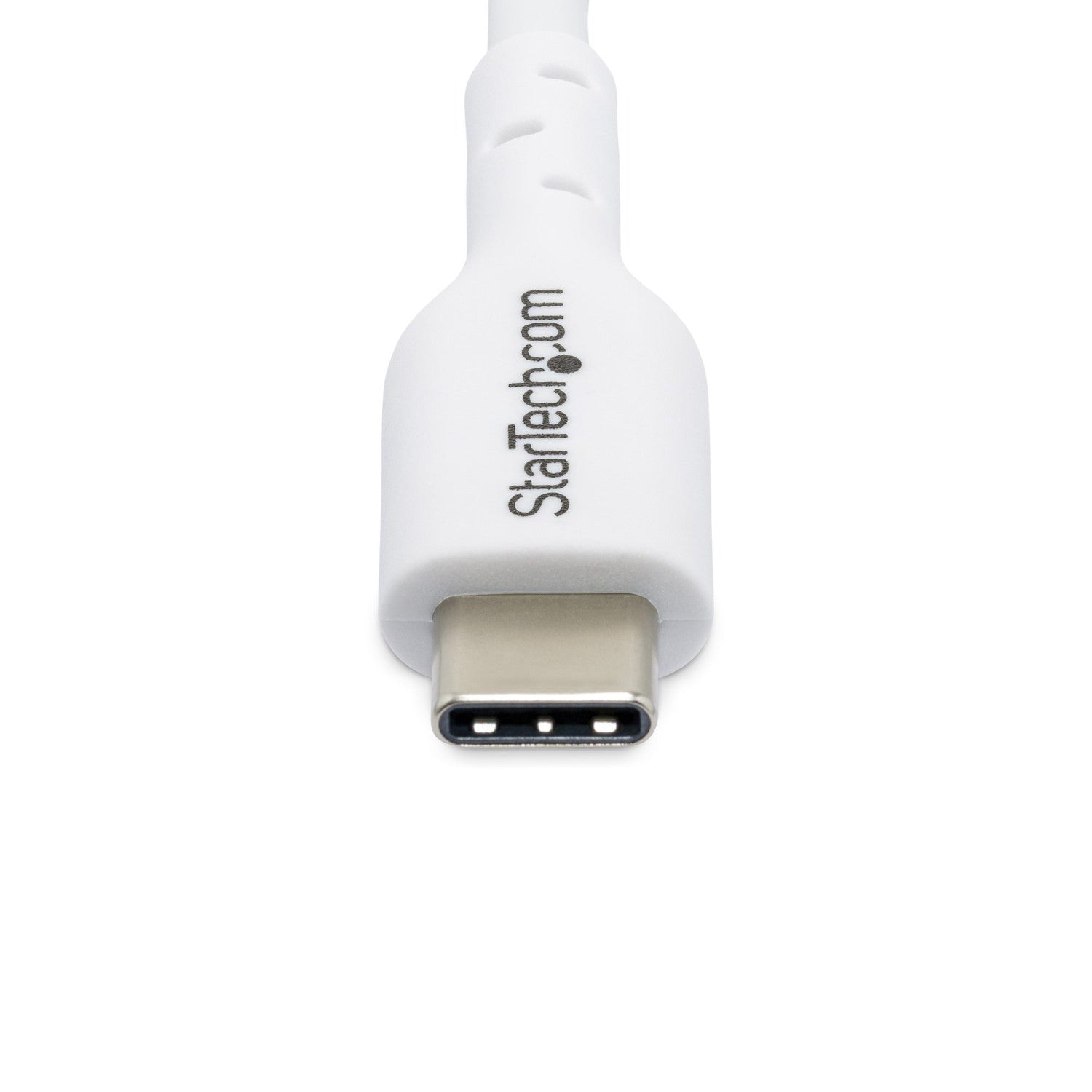 StarTech.com Cavo USB-C bianco da 2m, cavo di ricarica USB 2.0 Tipo-C per laptop, Power Delivery 60W 3A, rivestimento in TPE, cavo di trasferimento dati USB-C, M/M