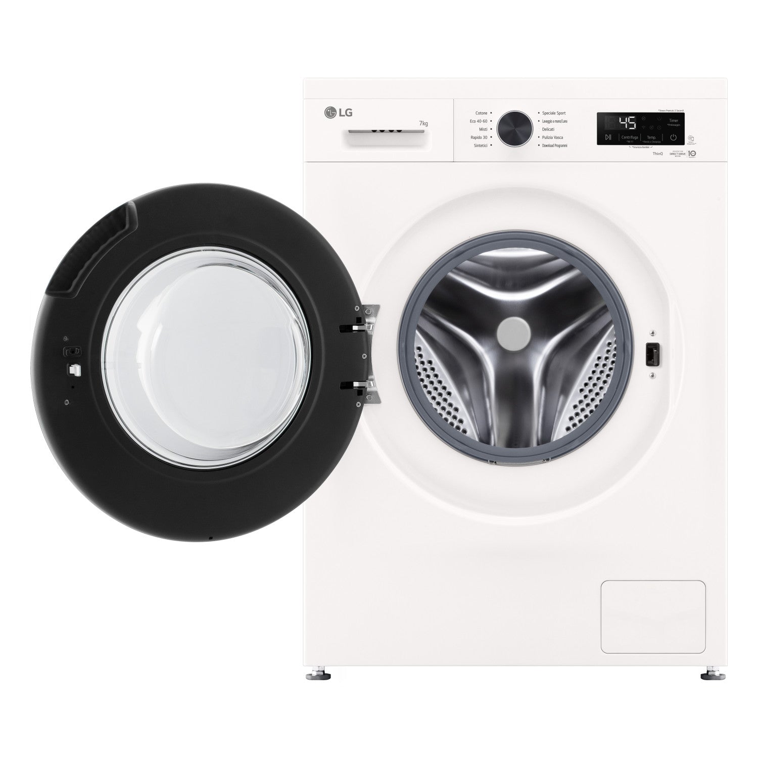 LG F2NX10S7NWB Lavatrice Slim 7 kg Classe A Ivory White