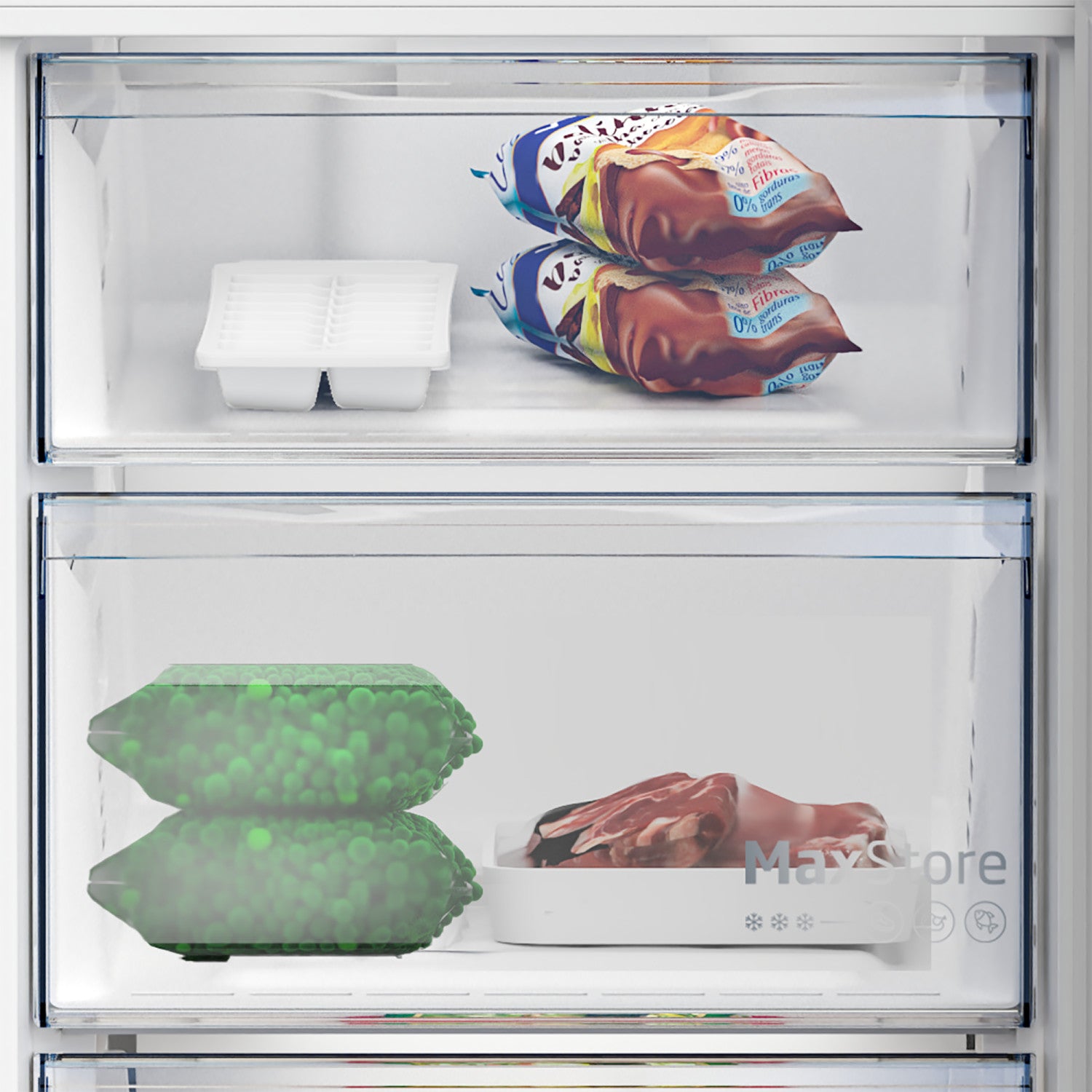 Beko Frigorifero Combi 1.80cm, Classe C, Total NF, Compressore ProSmart Inverter, Metal Look, AeroFlow, HarvestFresh, 35 dBA