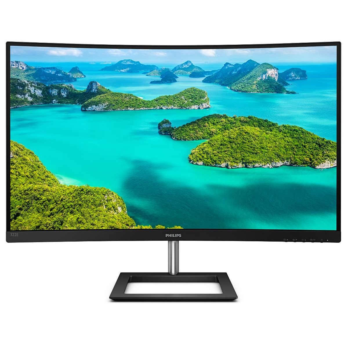 Philips E Line 322E1C/00 LED display 80 cm (31.5pollici) 1920 x 1080 Pixel Full HD LCD Nero