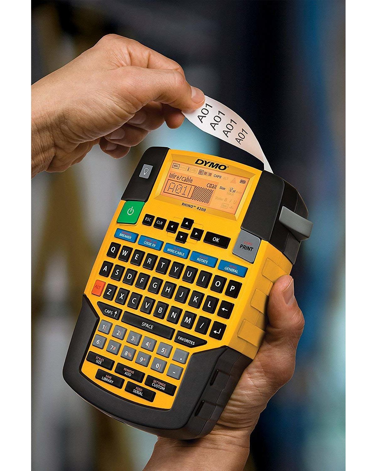 DYMO 1852995 Stampante per etichette CD Rhino 4200 Trasferimento Wireless QWERTY Nero