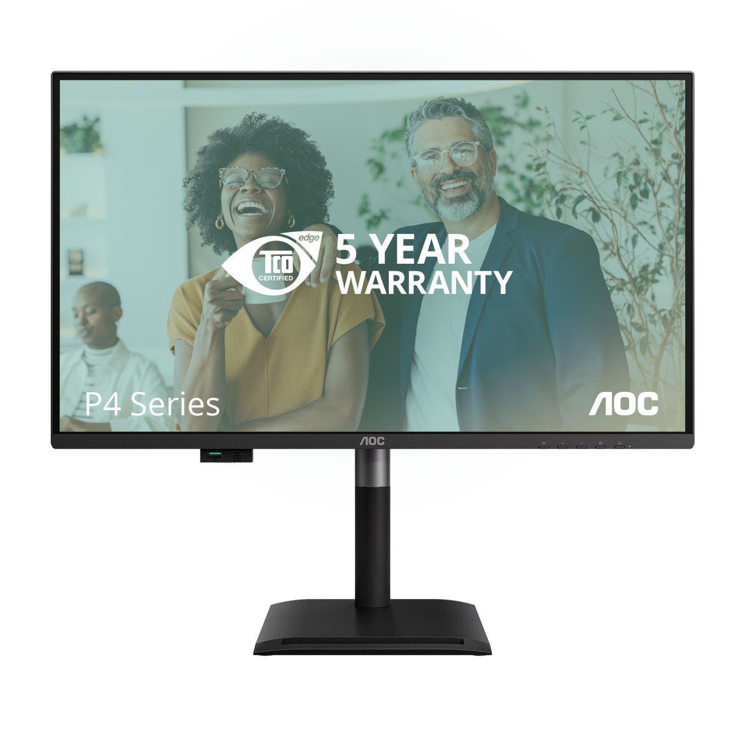 AOC Q27P4CV Monitor PC 27 pollici 2560 x 1440 Pixel Quad HD LED Nero