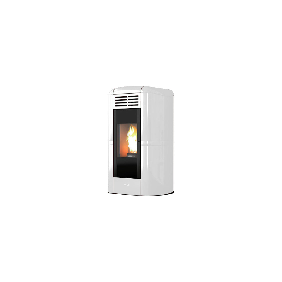 Cola Charme Ductable Libera installazione Pellet Bianco
