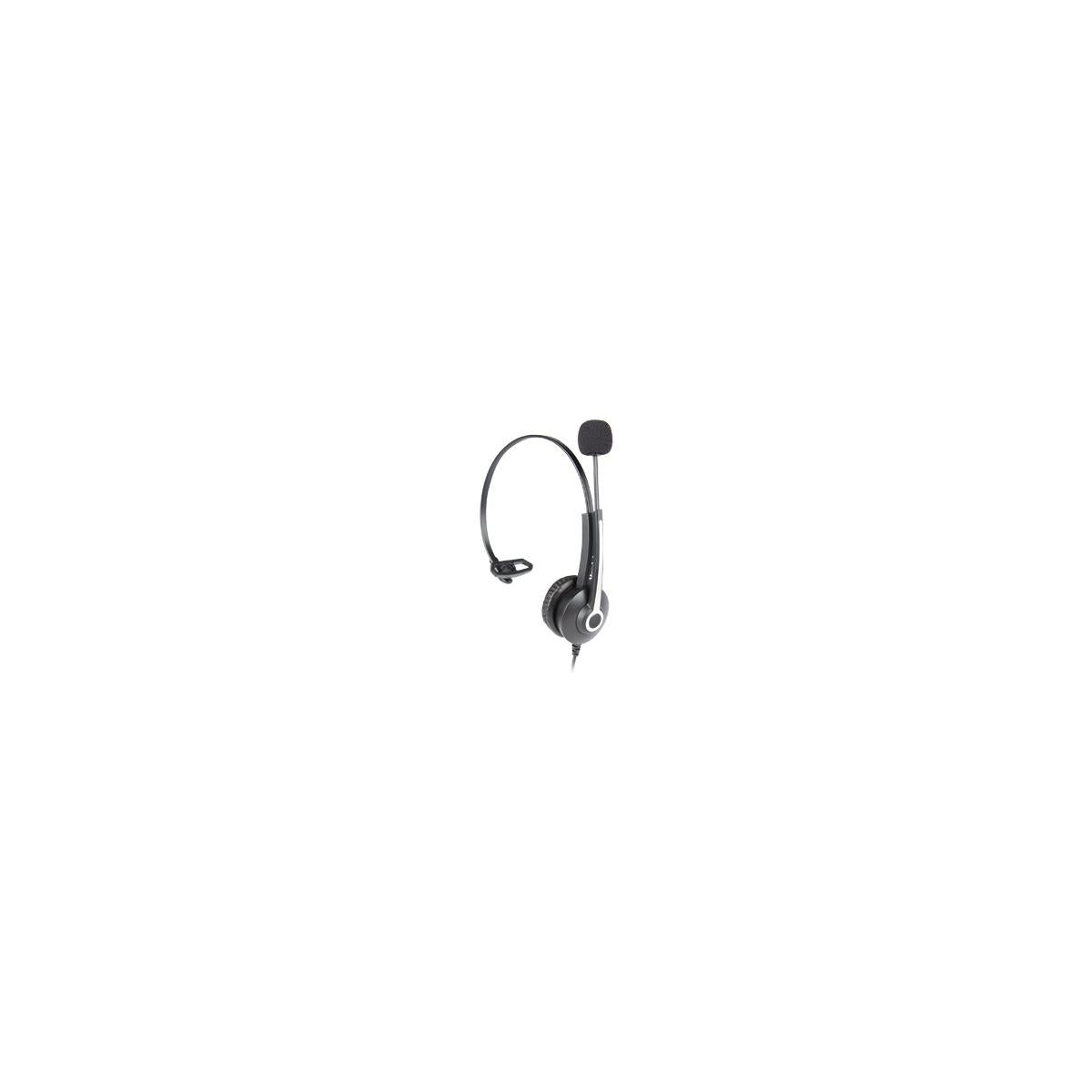 Hamlet HHEADM-CJM Cuffie Cablato a Padiglione Ufficio USB tipo-C Nero