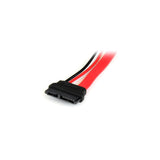 StarTech.com SLSATAADAP6 cavo SATA 0,1524 m Slimline SATA 13 pin SATA 7 15 pin Rosso