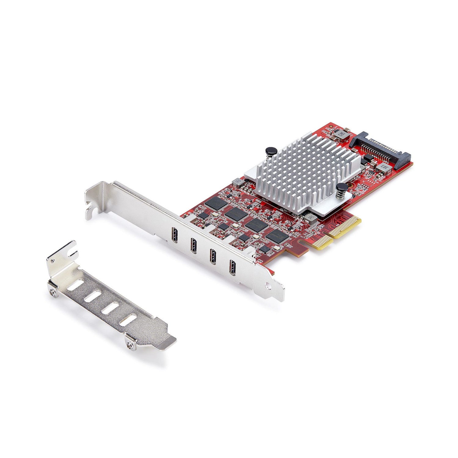 StarTech.com Scheda PCIe USB-C a 4 Porte, USB 3.2 10Gbps, Scheda di Espansione PCI Express USB Type-C con 4 Controller USB Indipendenti, Windows/Linux/macOS, TAA