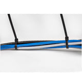 StarTech.com Fascette fermacavo riutilizzabili da 25 cm - 4 mm di larghezza, 55mm di diametro del fascio e resistenza alla trazione 22 kg, fascette in nylon autobloccanti, Omologati 94V-2/UL, 100 pezzi - nero