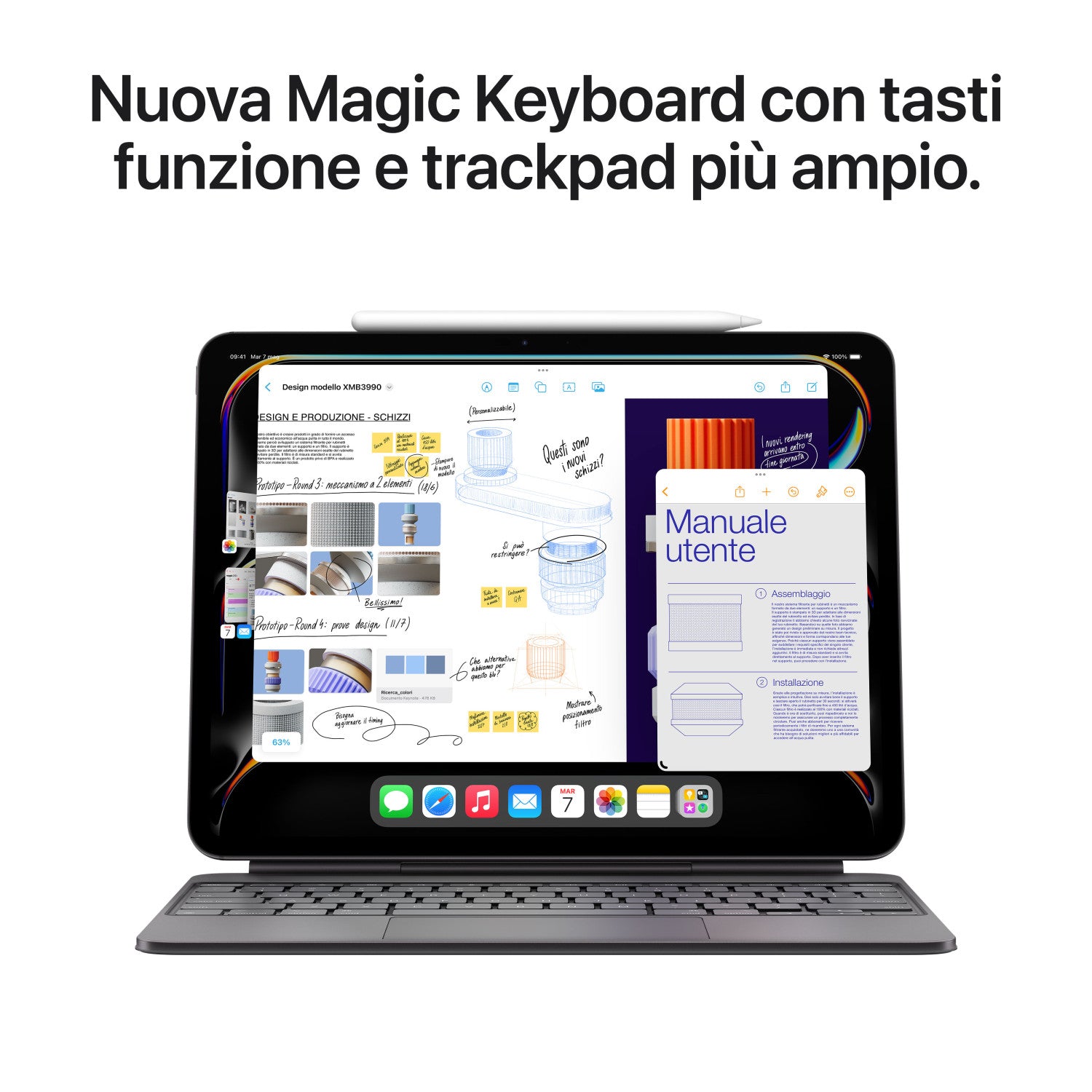 Apple MVVE3TY/A iPad Pro 11 Pollici 1TB Wi-Fi 6E Face ID Nero Siderale