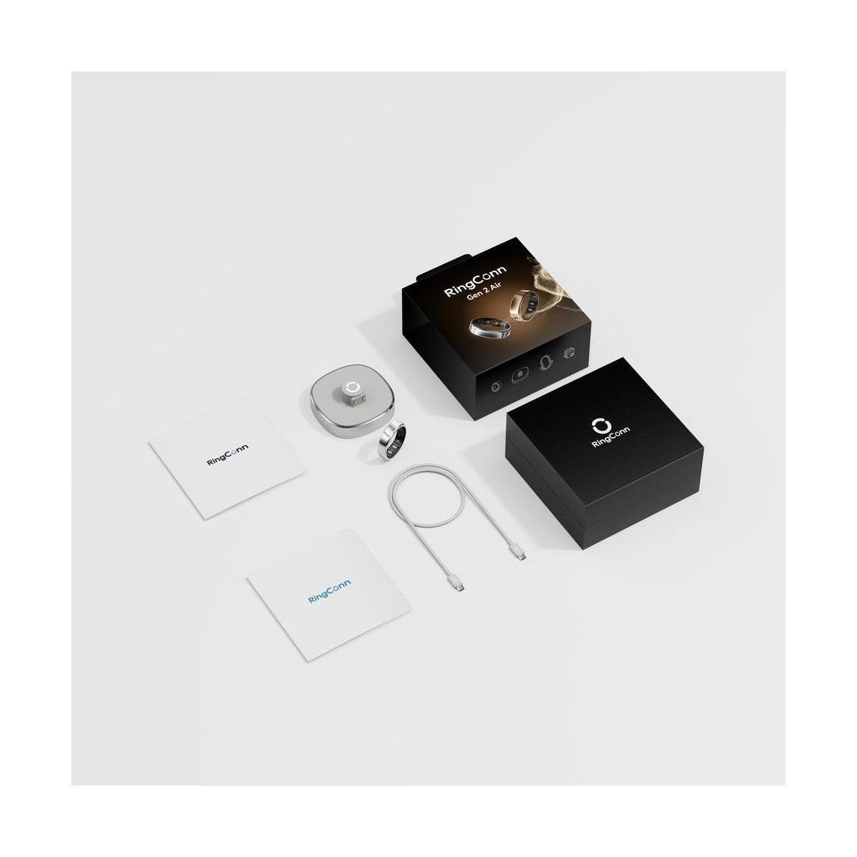 RingConn Gen 2 Air No Anello intelligente con activity tracker IP68 Argento