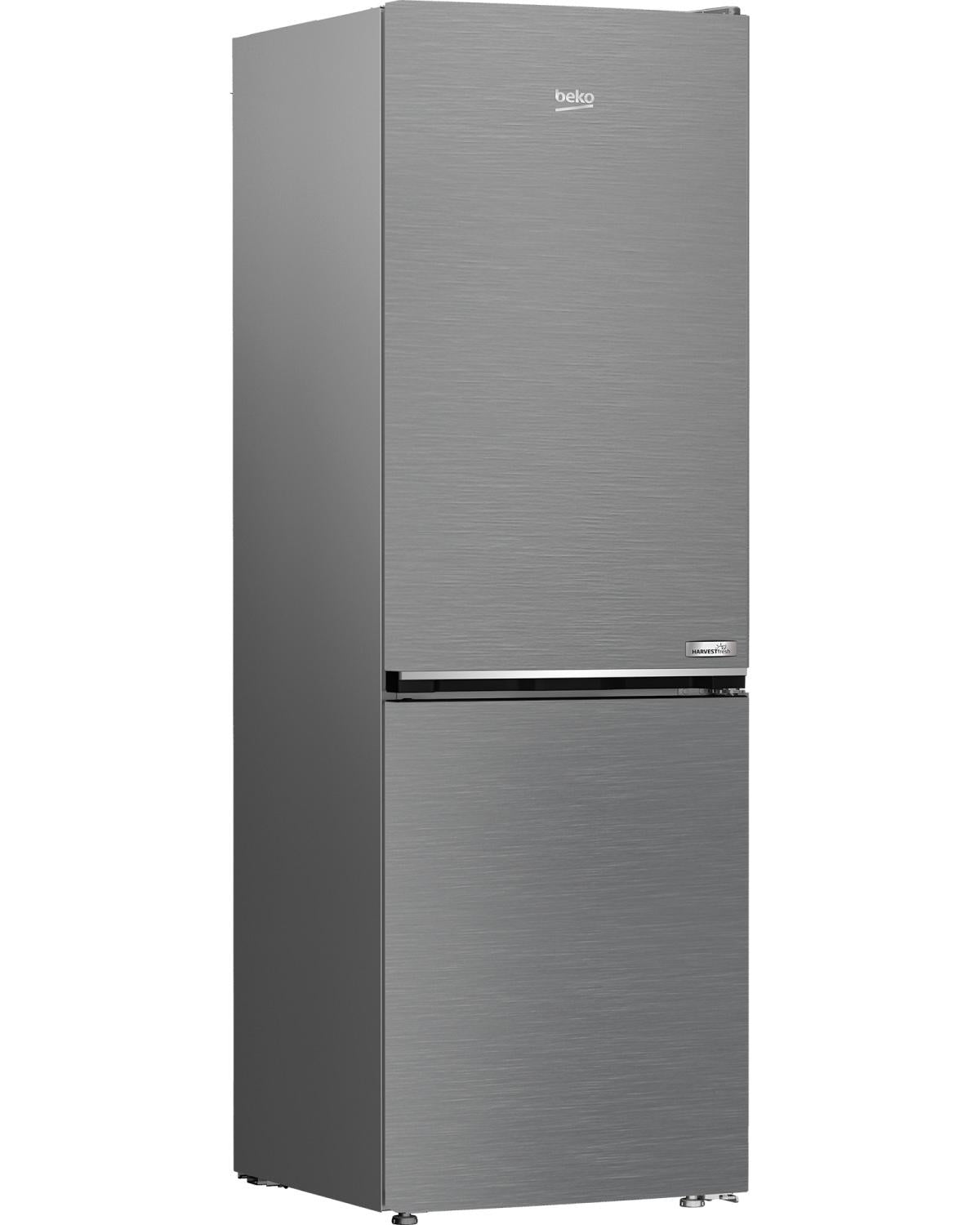 Beko Frigorifero Combi 1.80cm, Classe C, Total NF, Compressore ProSmart Inverter, Metal Look, AeroFlow, HarvestFresh, 35 dBA