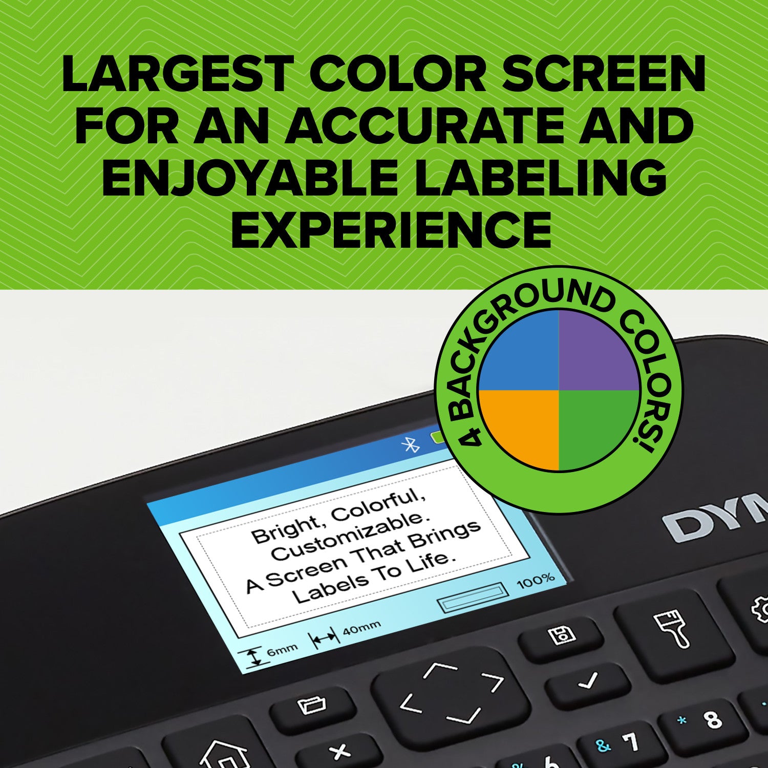DYMO LabelManager LabelWriter 640CB Portable e Rechargeable Label Maker with Dual Connectivity - 2197370 stampante per etichette (CD) Termica diretta/Trasferimento termico 12 mm/s QWERTY