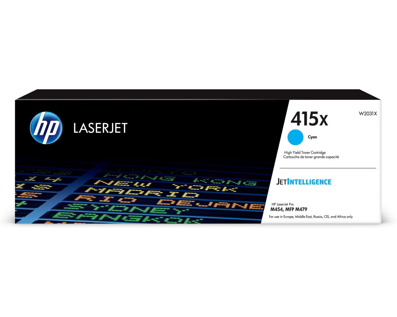 HP Cartuccia Toner Ciano Originale LaserJet 415X ad Alta Capacita'
