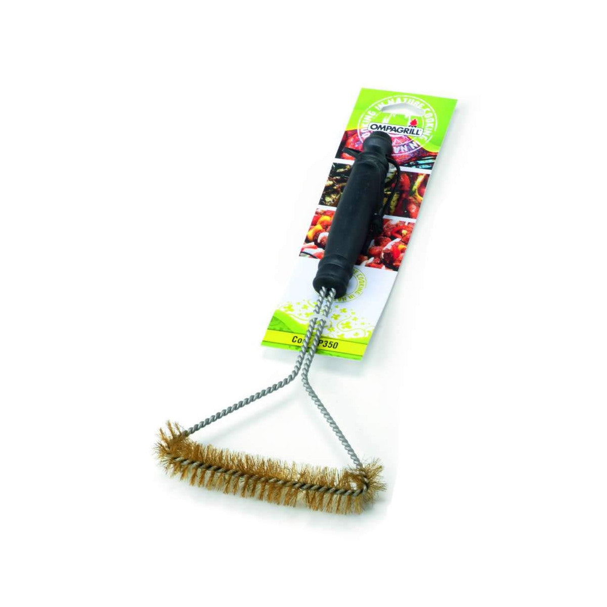 Ompagrill Spazzola In Ottone Per Griglie E Piastre SP350 35 Cm