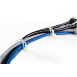 StarTech.com Fascette fermacavo riutilizzabili da 20 cm - 7 mm di larghezza, 50 mm di diametro del fascio e resistenza alla trazione 22 kg, fascette di nylon per interni/esterni, Omologati 94V-2/UL, 100 pezzi - bianco