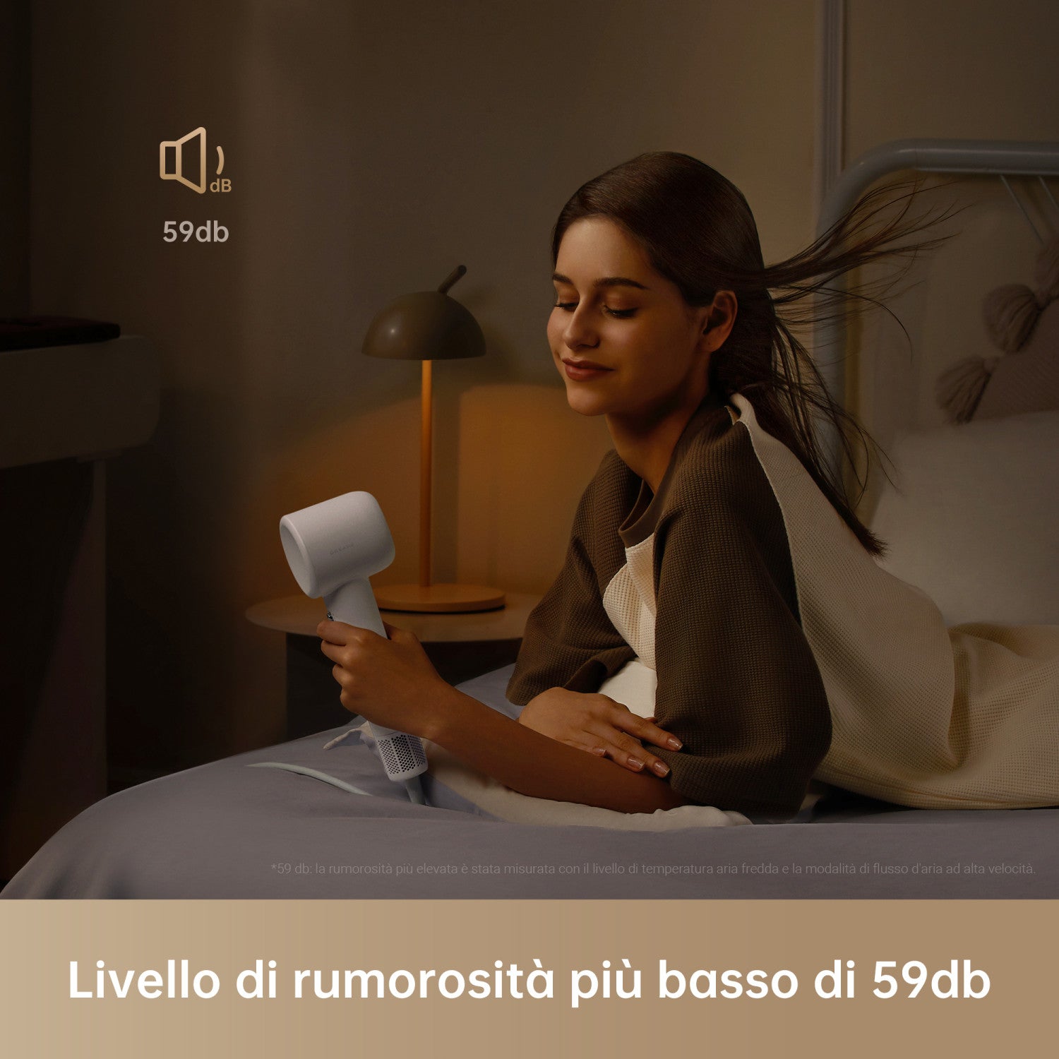 Dreame Hair Dryer Gleam Asciugacapelli ad alta velocità con motore brushless da 110.000 giri min e 1.600 W Grigio