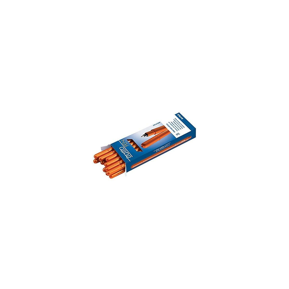 Tratto Pen penna tecnica Fine Arancione 12 pz