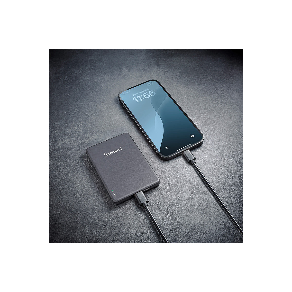Intenso MW10000 Polimeri di litio (LiPo) 10000 mAh Carica wireless Grigio