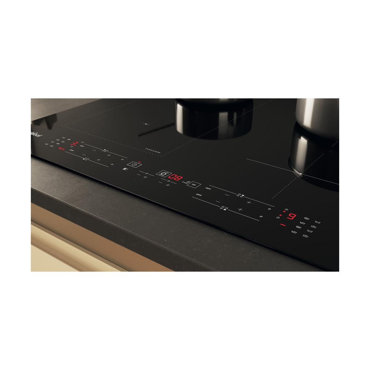 Whirlpool WL B4060 CPNE Piano Cottura a Induzione 4 Fornelli da Incasso 59 cm Nero