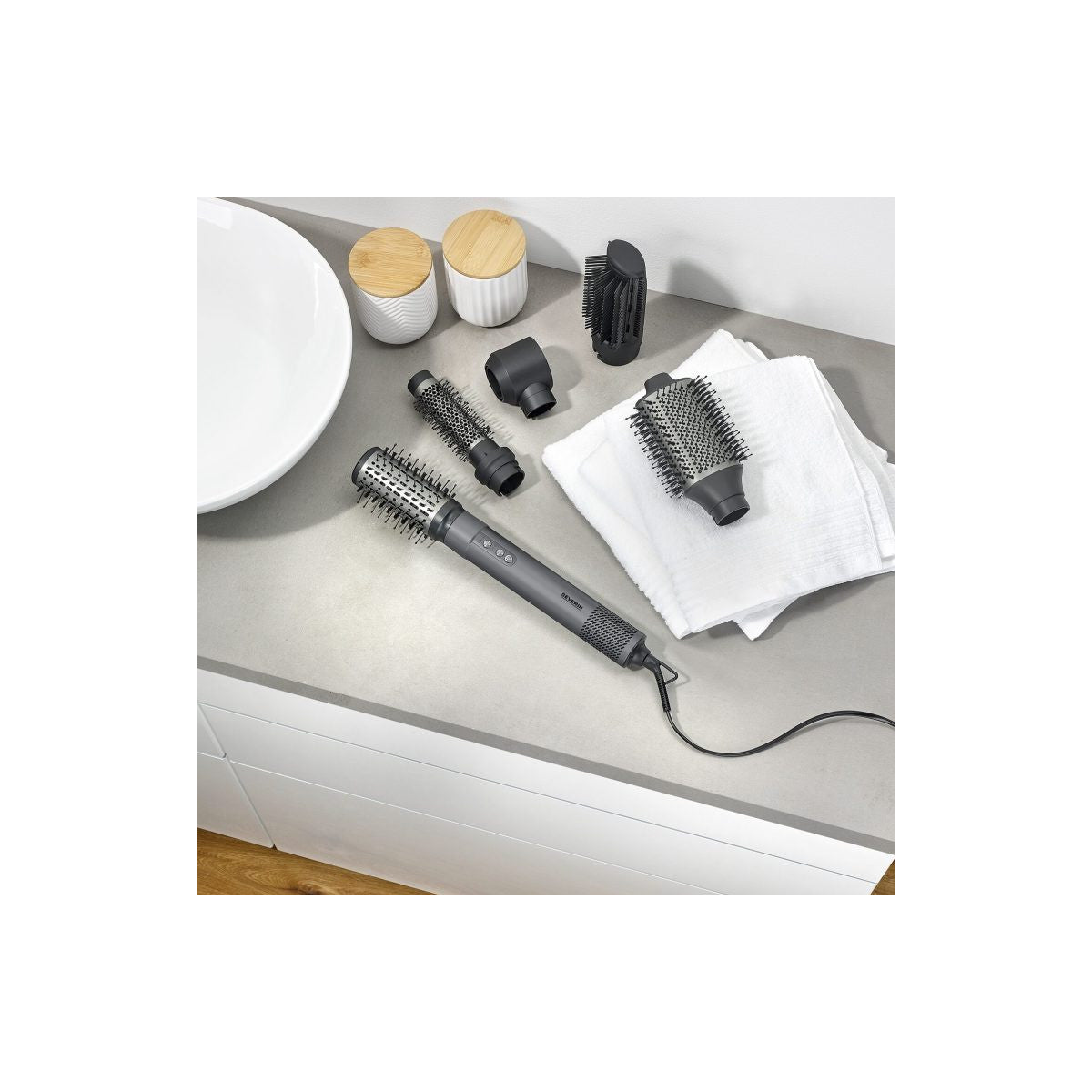 Severin WL 0683 Kit per lo styling dei capelli Antracite, Argento 1500 W 2,8 m
