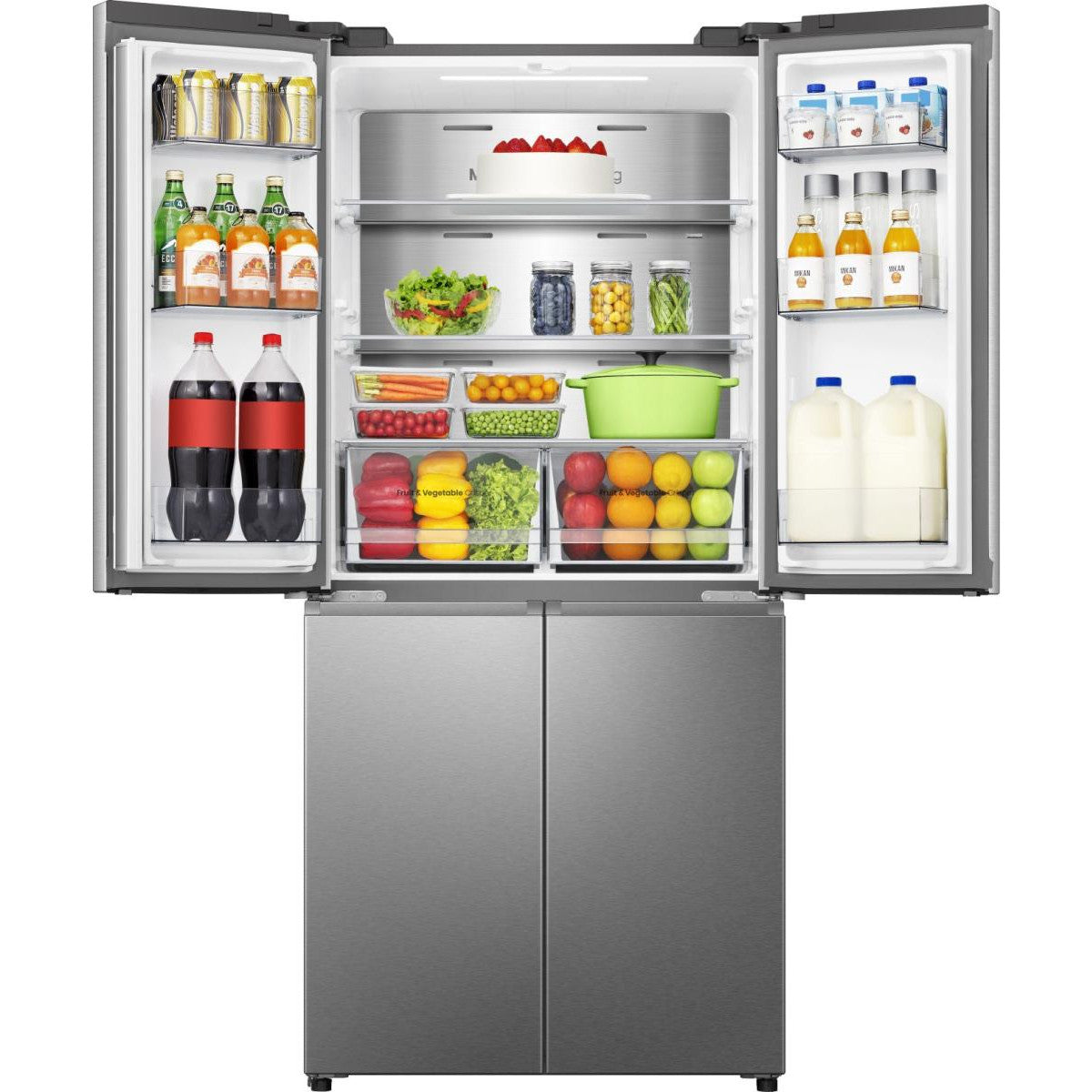 Hisense RQ5P470SAIE frigorifero side-by-side Libera installazione 483 L E Grigio