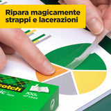 Scotch Nastro Adesivo Magic 810 - 16 Rotoli 19 Mm X 33 M Dispenser - Trasparente Opaco Scrivibile