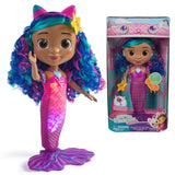 Gabby's Dollhouse The Movie Sirena Gabby che canta e si illumina, Bambola Sirena Impermeabile con Luci e Suoni Giocattolo per Bambine e Bambini dai 3 anni in su