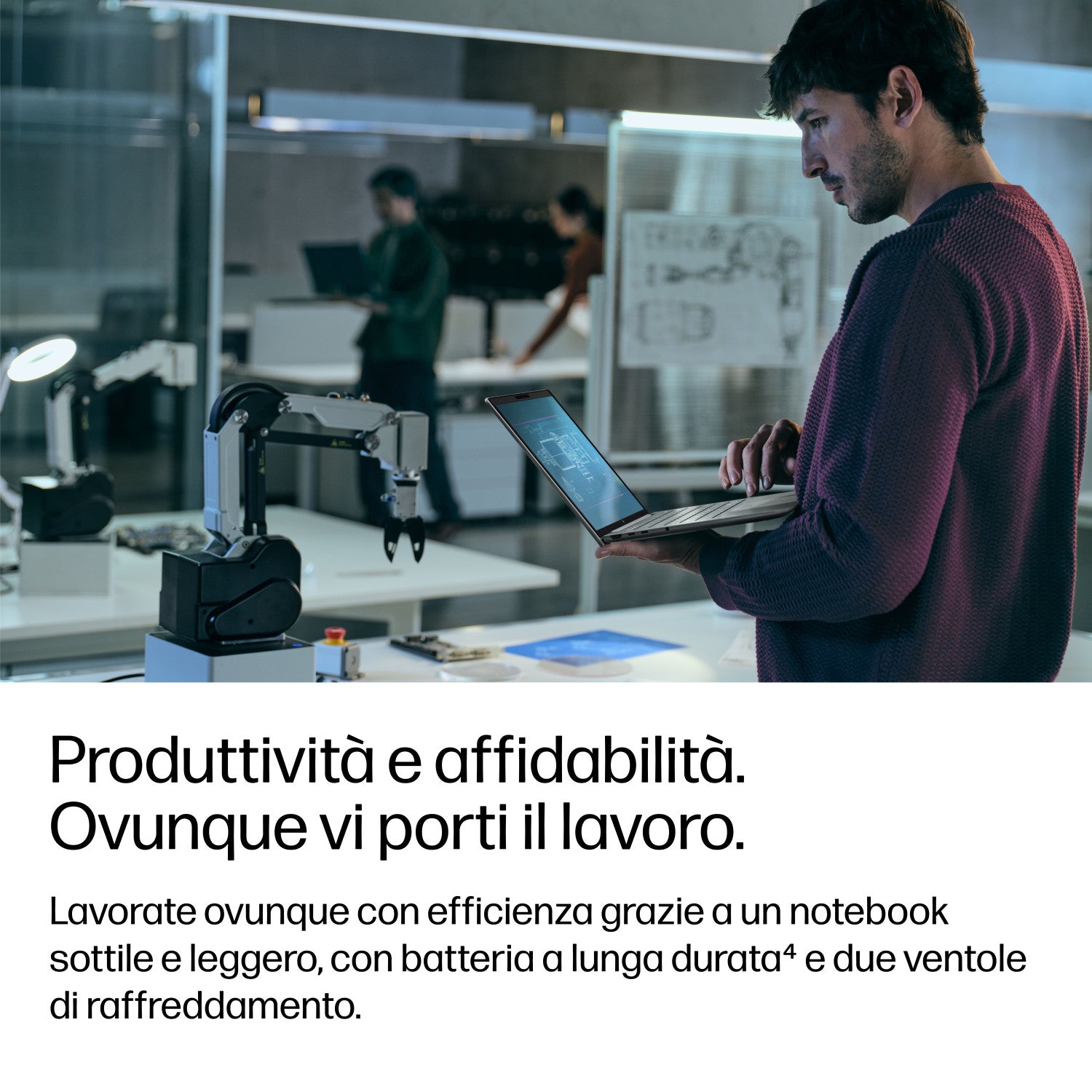 HP DK1M5ET laptop Copilot PC AMD Ryzen AI 7 PRO 40,6 cm (16pollici) WUXGA 24 GB DDR5-SDRAM 1 TB SSD Wi-Fi 7 (802.11be) Windows 11 Pro AI Workstation, AI PC Argento