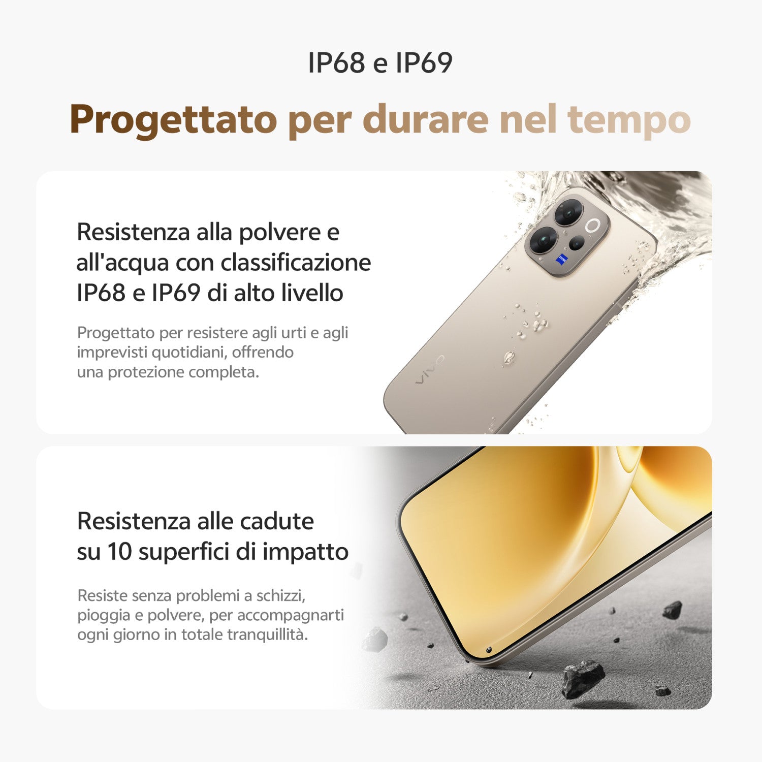 VIVO V70 16,7 cm (6.59") Doppia SIM Android 16.0 5G 8 GB 512 GB 6500 mAh Grigio
