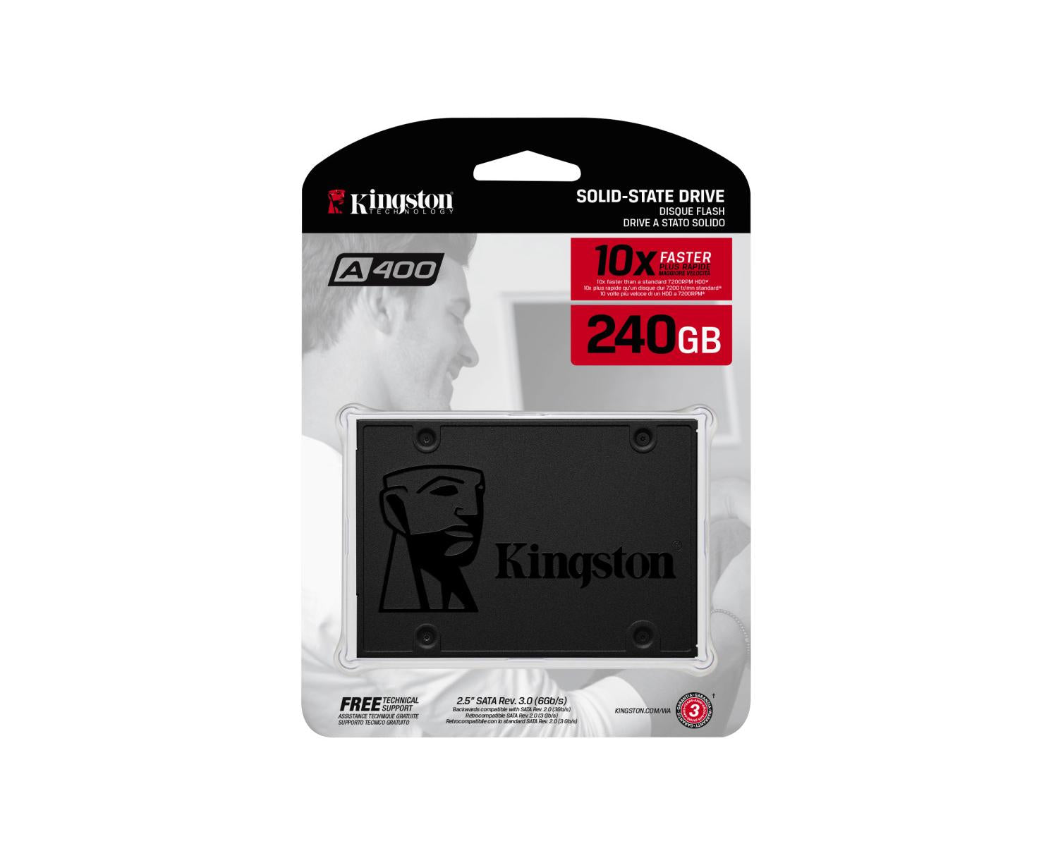 SSD Kingston Technology SATA III A400 2.5 Pollici 240 GB S
