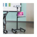 Techly ICA TB TPM 10 supporto per laptop Carrello per Proiettore Notebook Regolabile con Mensola Nero