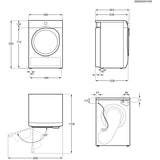 AEG Series 7000 TR7HG18C asciugatrice Libera installazione Caricamento frontale 8 kg Bianco