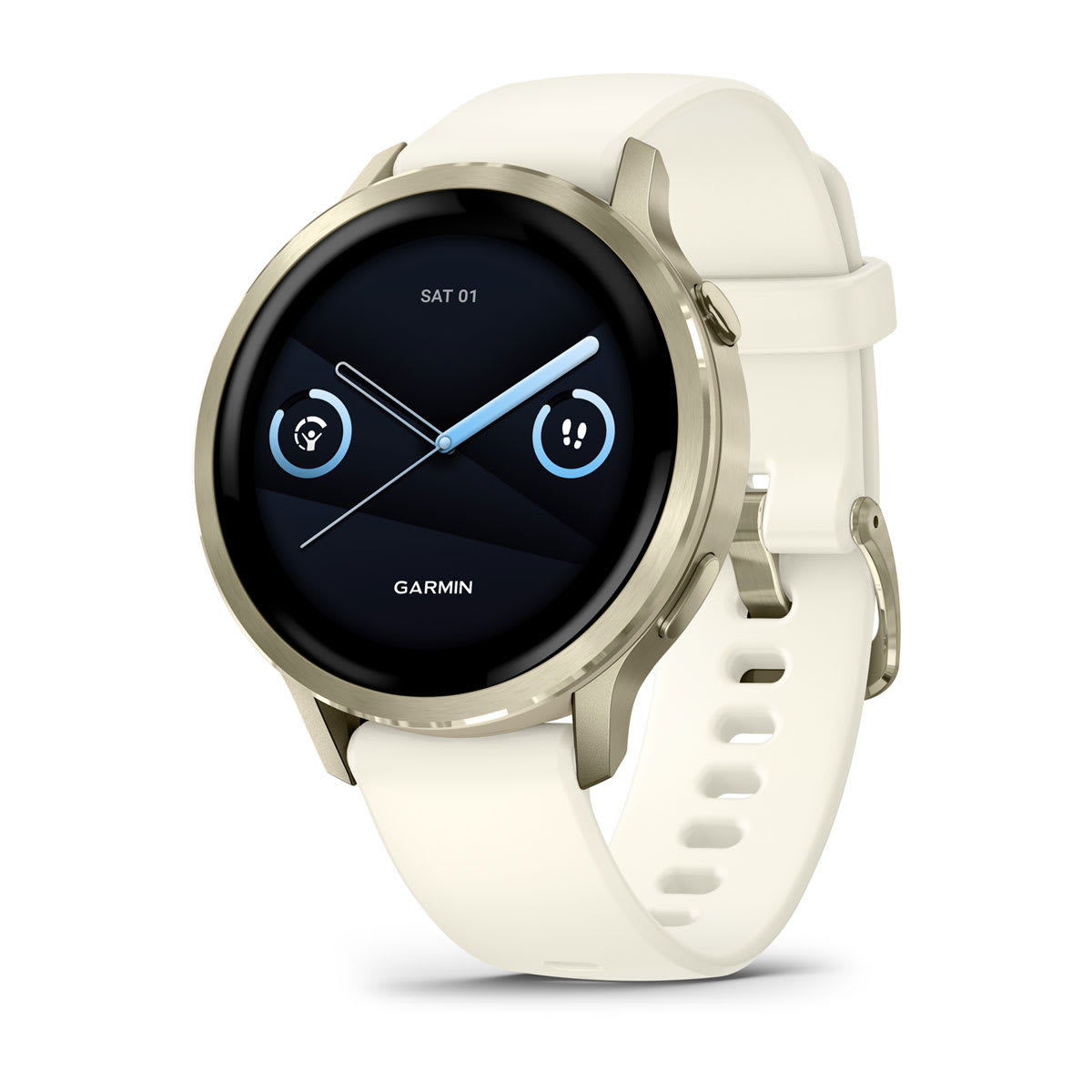 Garmin Venu 4 3,05 cm (1.2 pollici) AMOLED 41 mm Digitale 390 x 390 Pixel Touch screen Oro Wi-Fi GPS (satellitare)