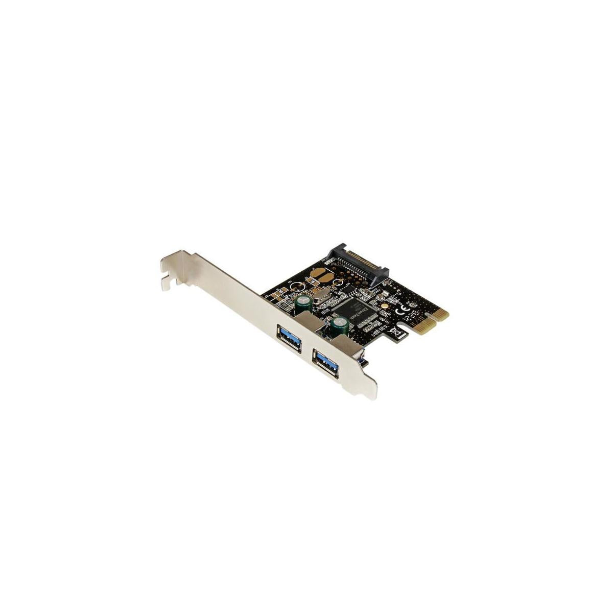 StarTech.com Scheda controller USB SuperSpeed 3.0 PCIe PCI Express a 2 porte con alimentazione SATA