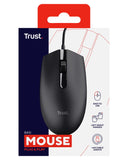 Trust Basi Mouse Ambidestro USB tipo A Ottico 1200 DPI Nero