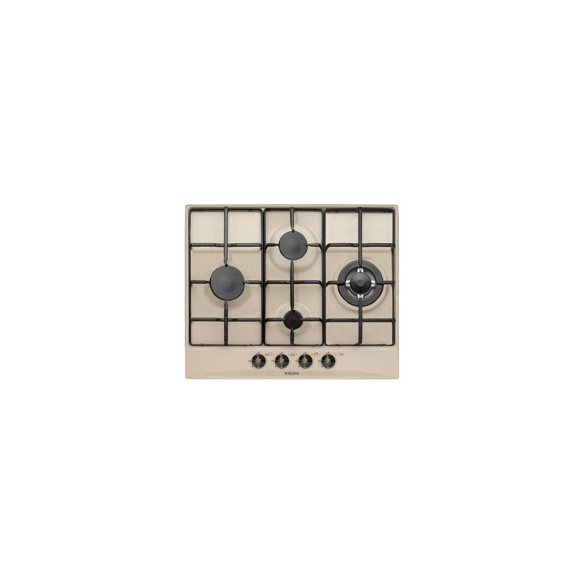 Glem Gas GT645SA piano cottura Sabbia Da incasso 60 cm 4 Fornelli Venduto come Grado B 8052745125038