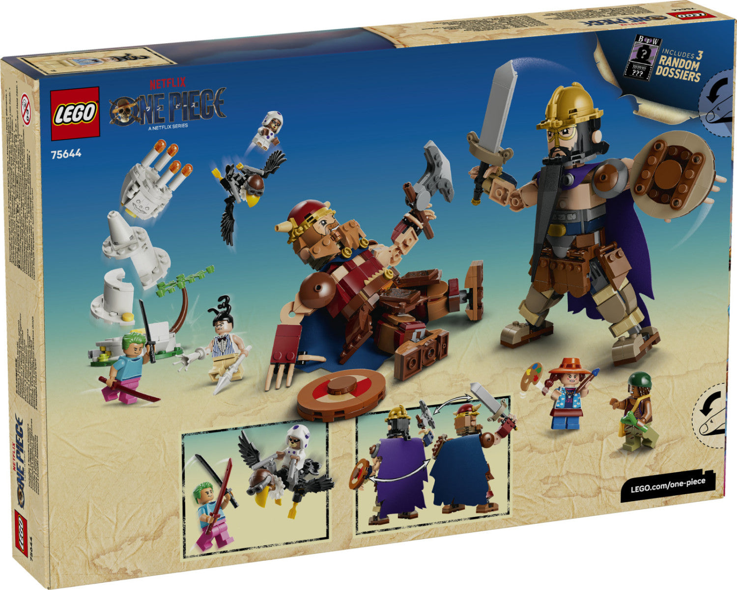 LEGO One Piece 75644 Dori Contro Brogi Giganti Di Little Garden, Gioco Con 2 Action Figure, 5 Minifigure, Regalo Bambini 9
